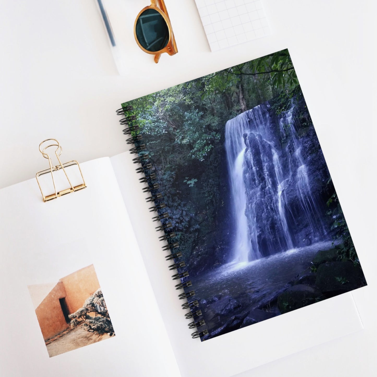 In The Wild Collection -Spiral Notebook - Waterfall