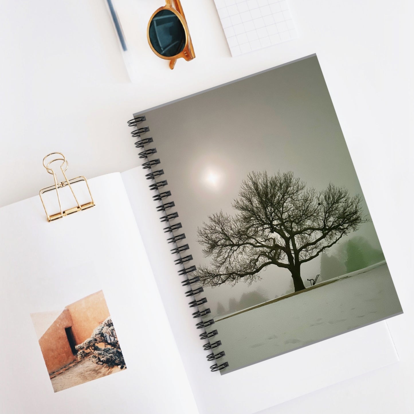 In The Wild Collection - Spiral Notebook - Morning Fog