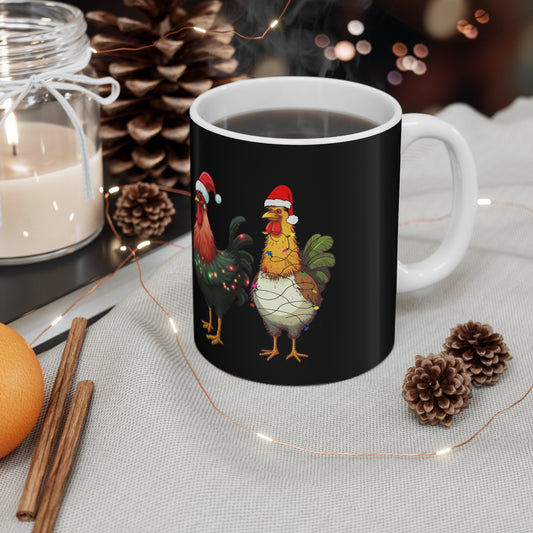 Holiday Collection Mug - Christmas Chickens