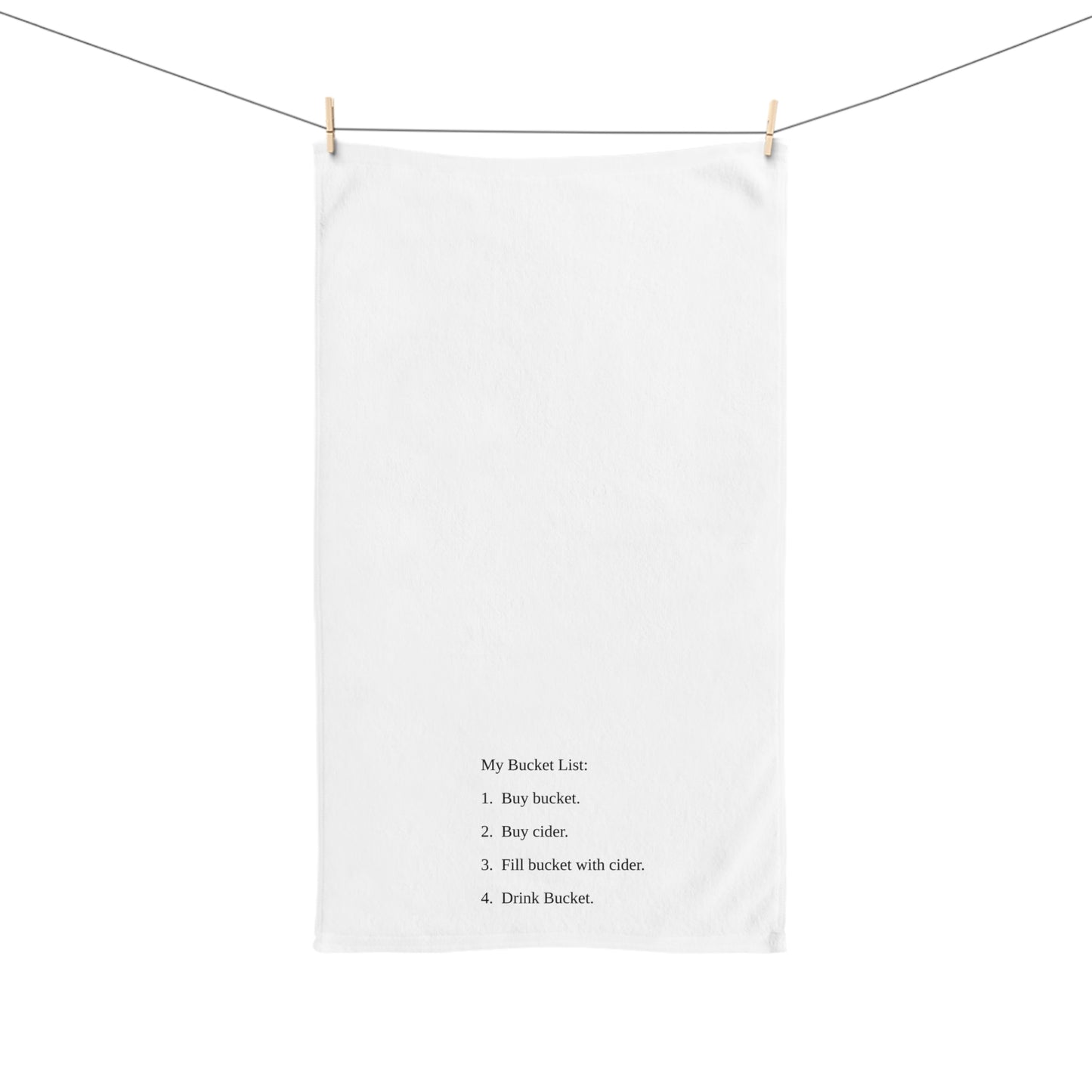 Giggles and Grins Collection - Hand Towel - Cider Bucket List